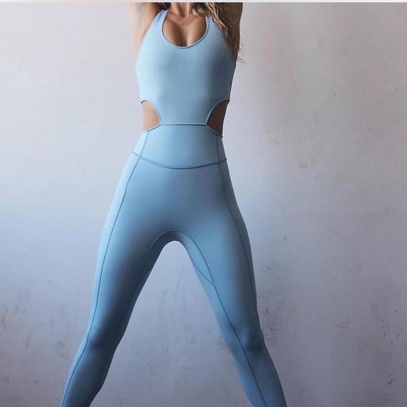 Free People FP Movement Back It Up Jumpsuit NWT Medium - Picture 2 of 14